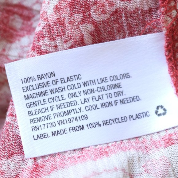 Knox Rose | Floral Smocked Tie-Strap Tiered Ruffle Red Midi Dress NWT | M - Picture 6 of 12